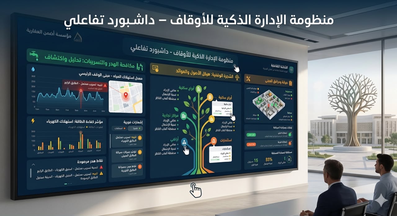 لوحة إدارة الأصول الوقفية
